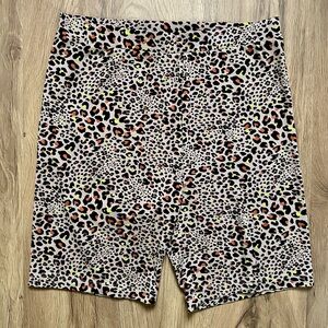 American Eagle Leopard Print Bike Shorts